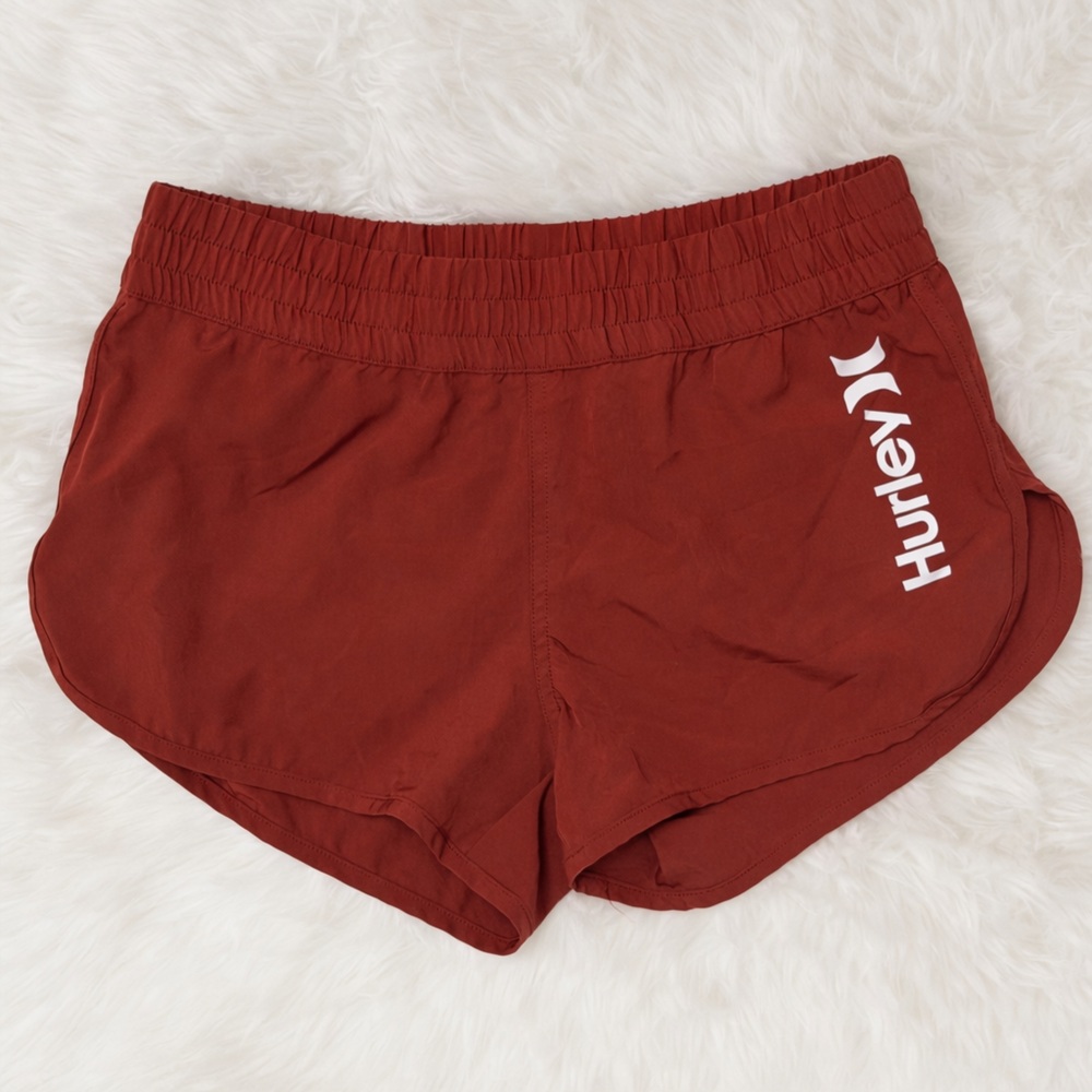 Hurley Rust Red/BrownColor Swim Shorts Size Small
